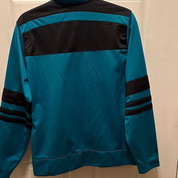 NHL Reebok Collab with San Jose Sharks Teal and Black Athletic Jacket Size Large - Picture 5 of 5